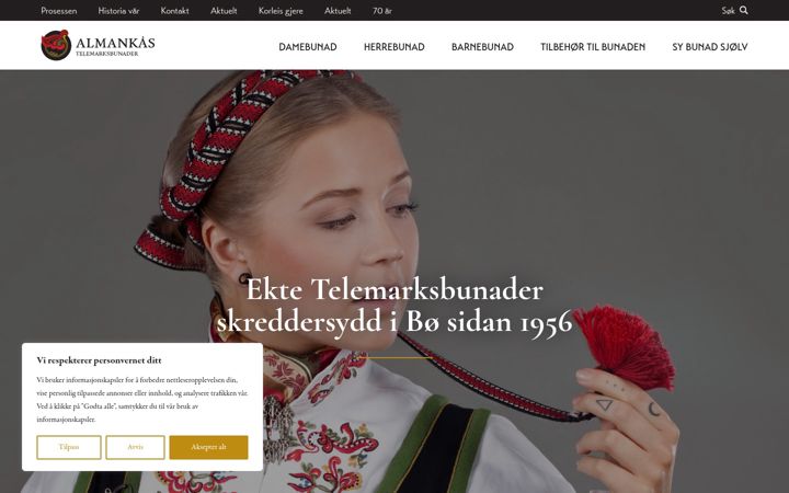 Screenshot of almankas.no
