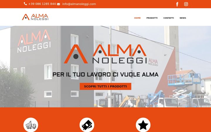 Screenshot of almanoleggi.com