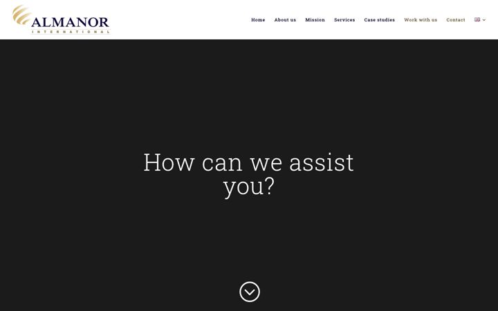 Screenshot of almanor-international.com
