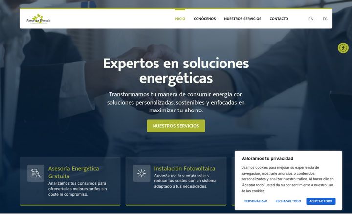 Ekraanipilt saidist almansaenergia.com
