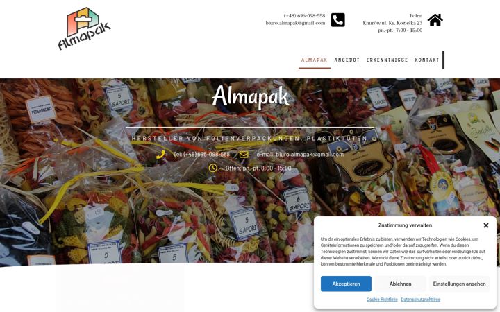 Screenshot ta' almapak.de