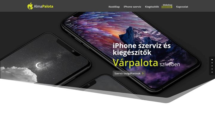 Screenshot of almapalota.hu