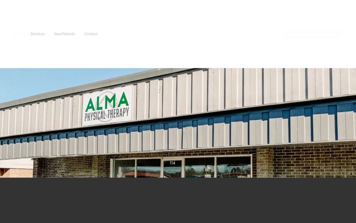 Screenshot ta' almaphysicaltherapy.com