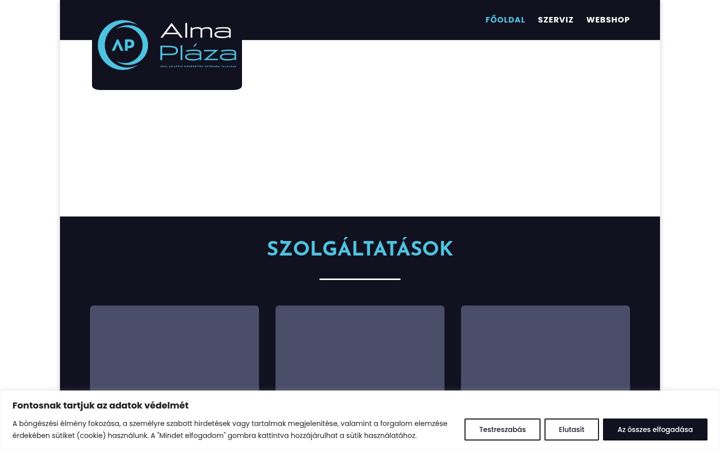 Screenshot of almaplaza.hu