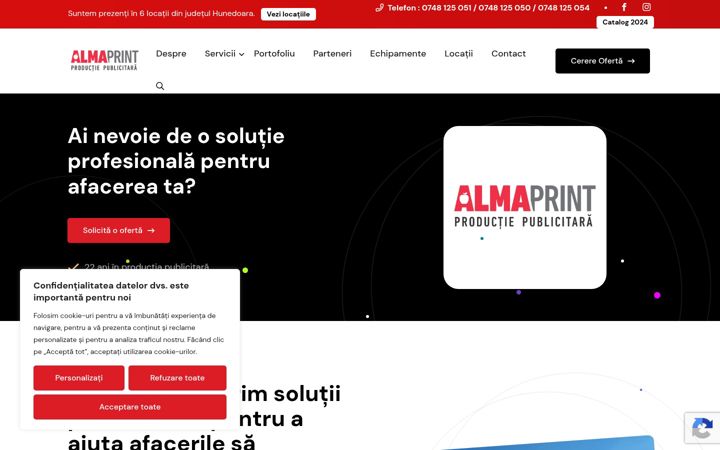 Screenshot of almaprint.ro