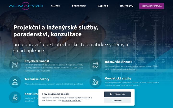 Screenshot of almapro.cz