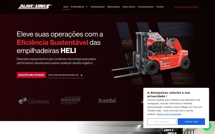 Screenshot of almaquinas.com