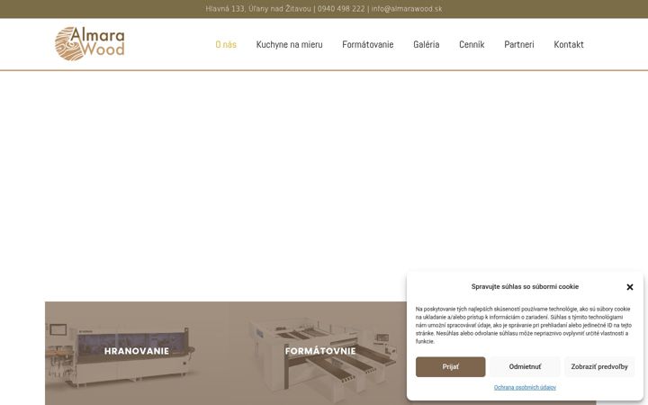 Screenshot of almarawood.sk