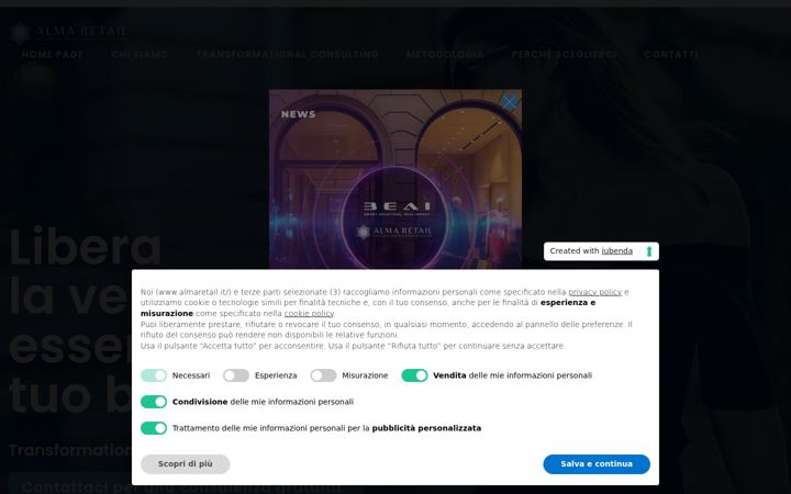 Screenshot of almaretail.it