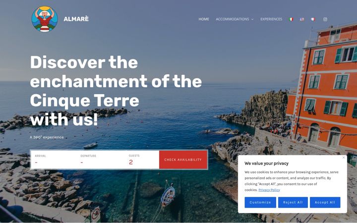 Screenshot of almarexperience.com