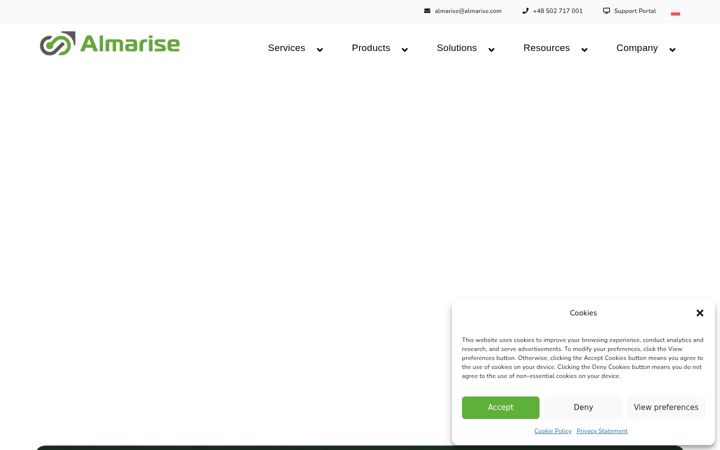 Snimka zaslona za almarise.com