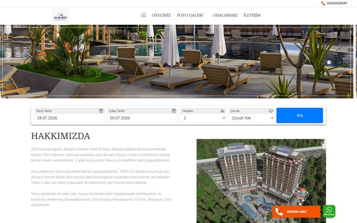 Ekrano kopija almarisresort.com