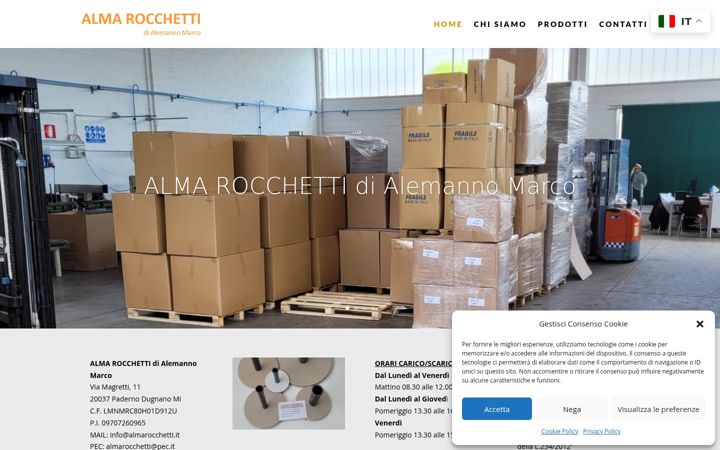 Screenshot of almarocchetti.it