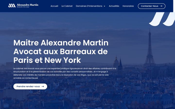 Screenshot of almartin-avocat.com