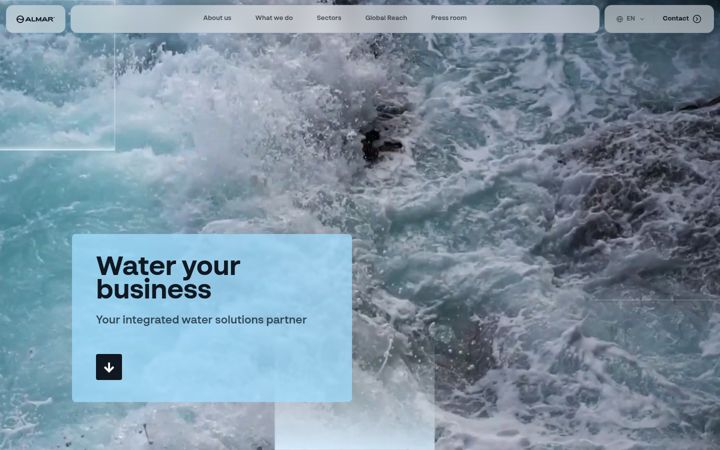 Screenshot of almarwater.com