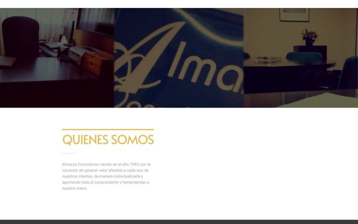 Screenshot of almarzaconsultores.com