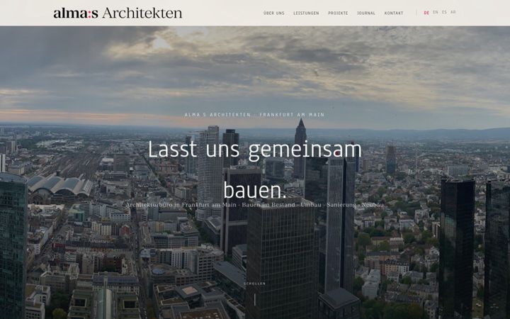 Screenshot of almas-architekten.de