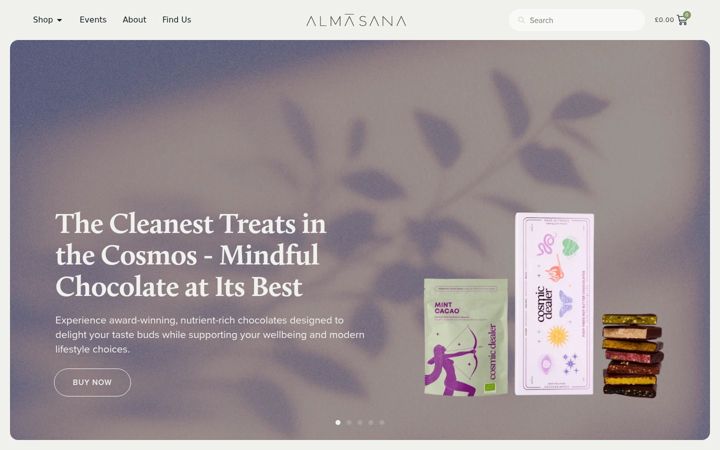 Screenshot of almasana.co.uk