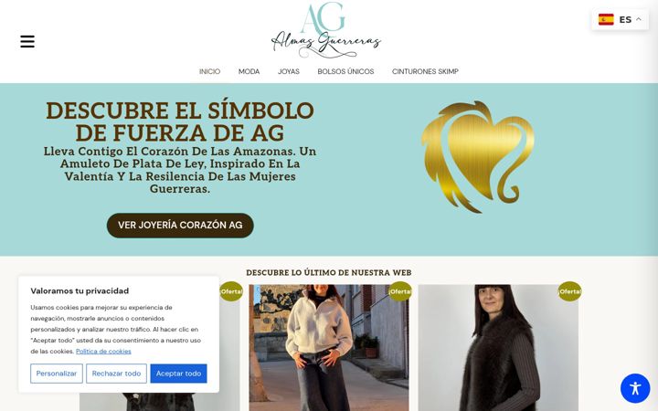 Screenshot of almasguerreras.com