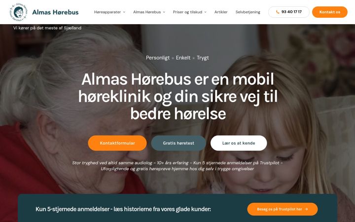 Screenshot of almashoerebus.dk