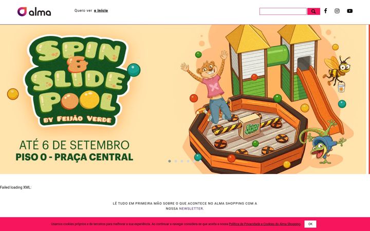 Screenshot of almashopping.pt