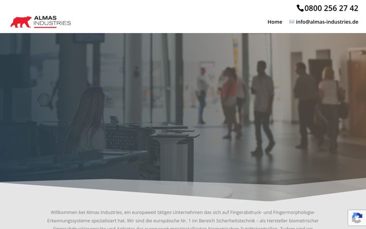 Screenshot of almasindustries.de