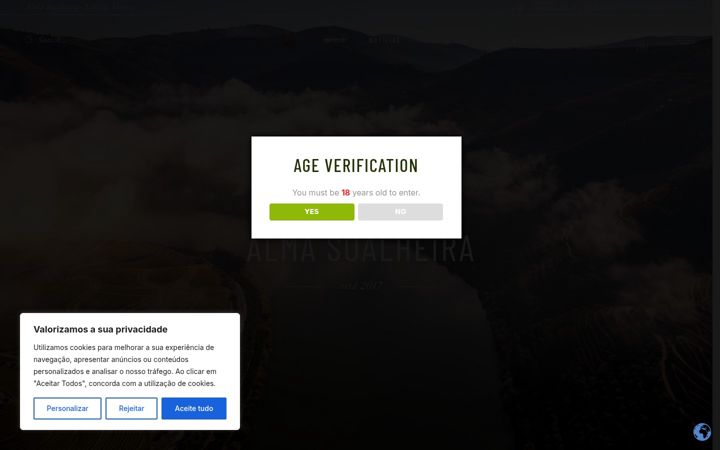 Screenshot of almasoalheira.com
