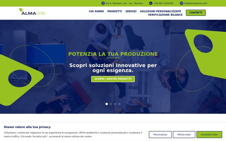 Screenshot of almatecno.com