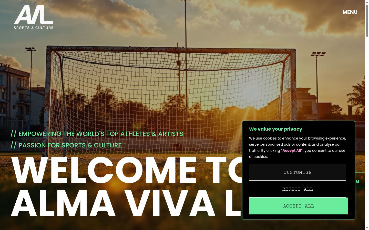 Screenshot του banner συγκατάθεσης που εμφανίστηκε πριν από οποιαδήποτε αλληλεπίδραση