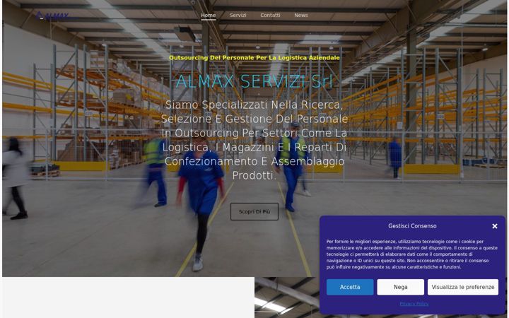 Captură de ecran a almaxservizi.com
