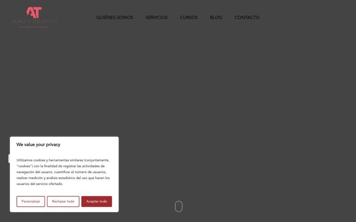 Screenshot of almaytalento.com