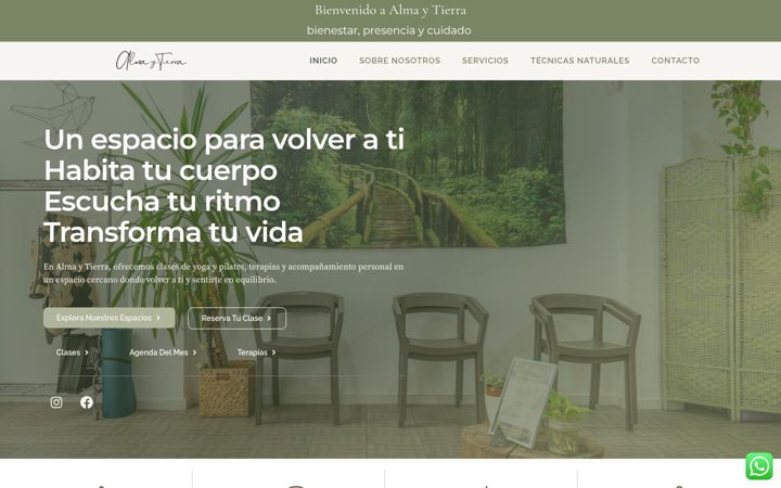 Screenshot of almaytierra.com