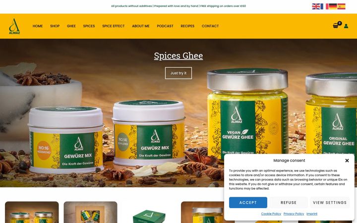 Screenshot of almaz24.de