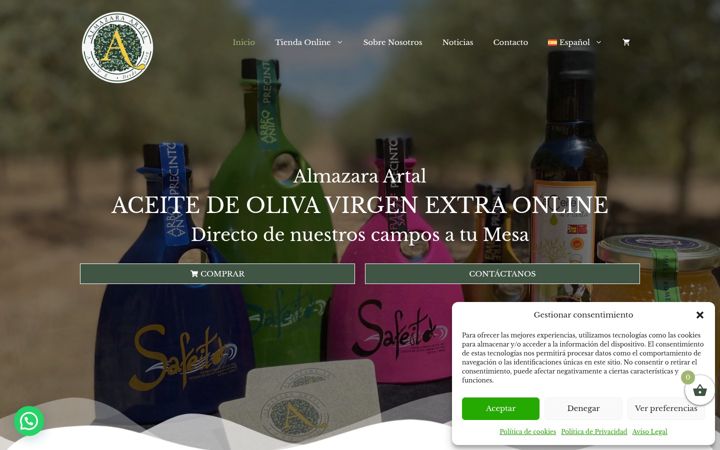 Snimka zaslona za almazaraartal.com
