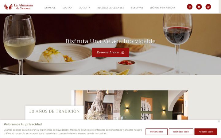 Screenshot of almazaradecarmona.com