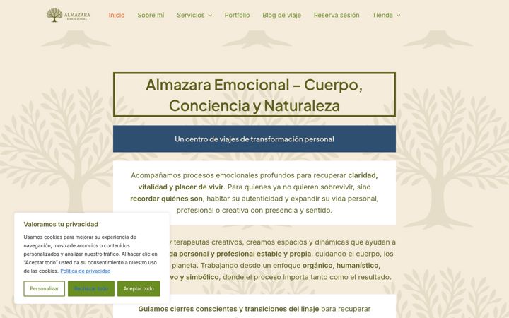 Screenshot of almazaraemocional.es