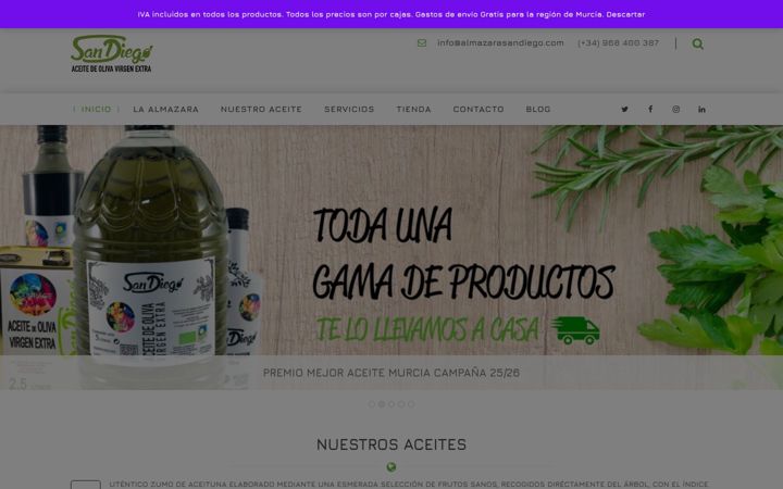Screenshot of almazarasandiego.com