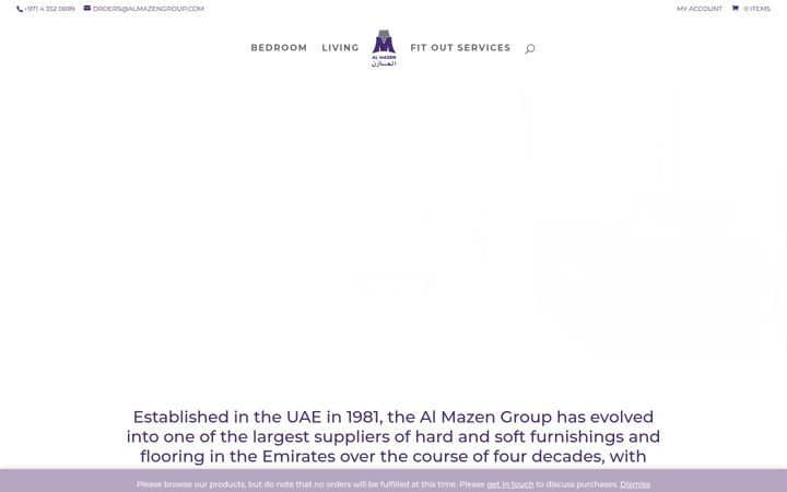 Captura de pantalla de almazengroup.com