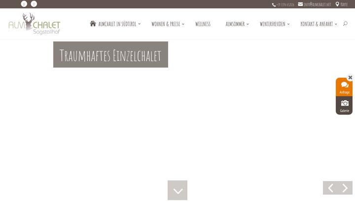 Screenshot of almchalet.net