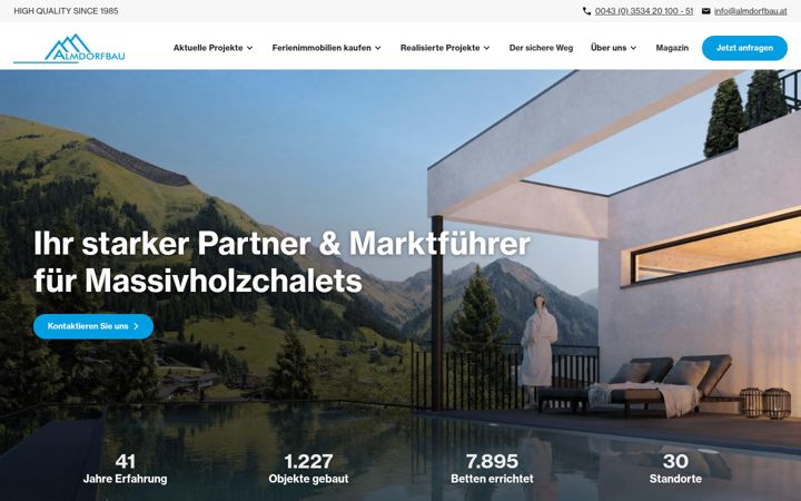 Screenshot of almdorfbau.at