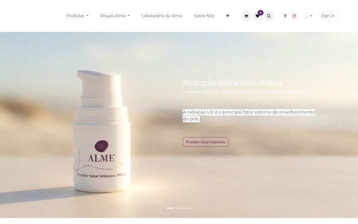 Screenshot of alme.store