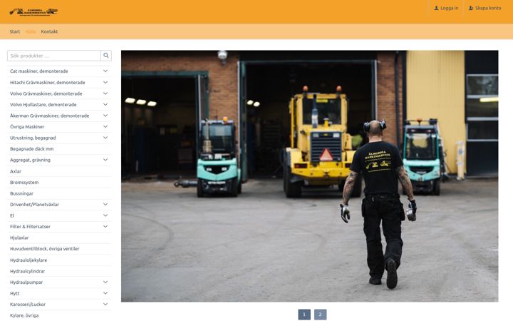 Captura de pantalla de almeboda-maskinservice.se