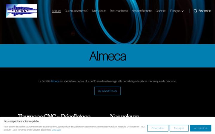 Screenshot of almeca.fr