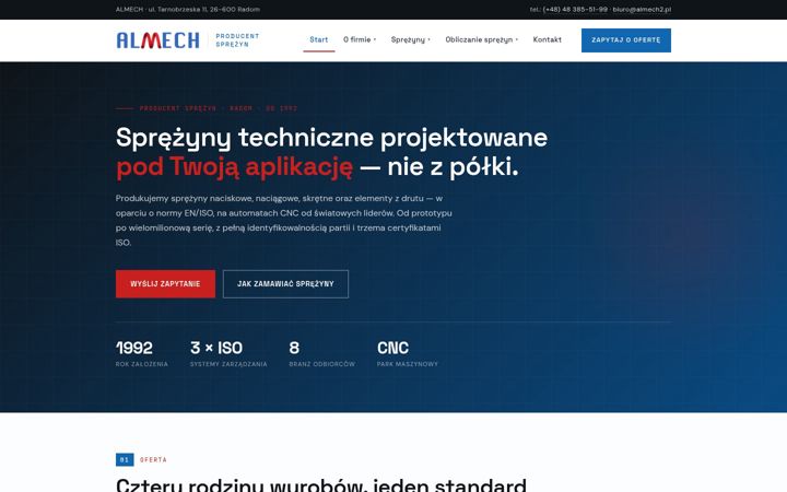 Screenshot of almech.com.pl