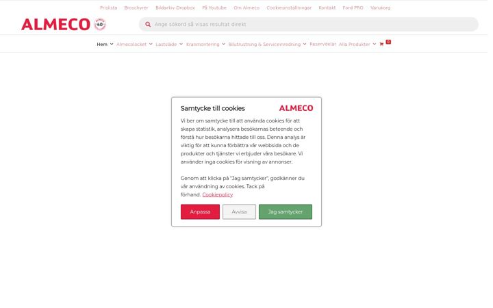 Screenshot of almeco.se