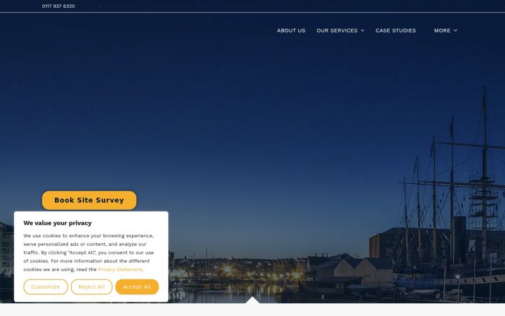 Screenshot of almeda.co.uk