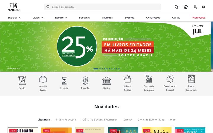 Screenshot of almedina.net