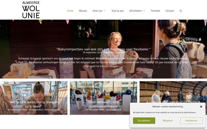 Screenshot di almeersewolunie.nl