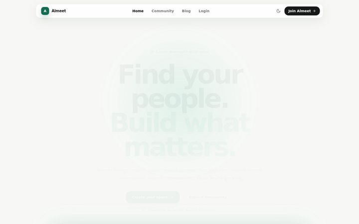 Screenshot of almeet.com