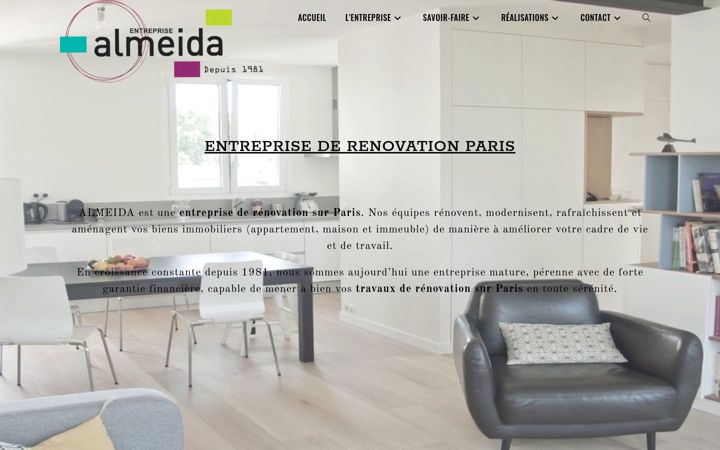 Screenshot of almeida.fr